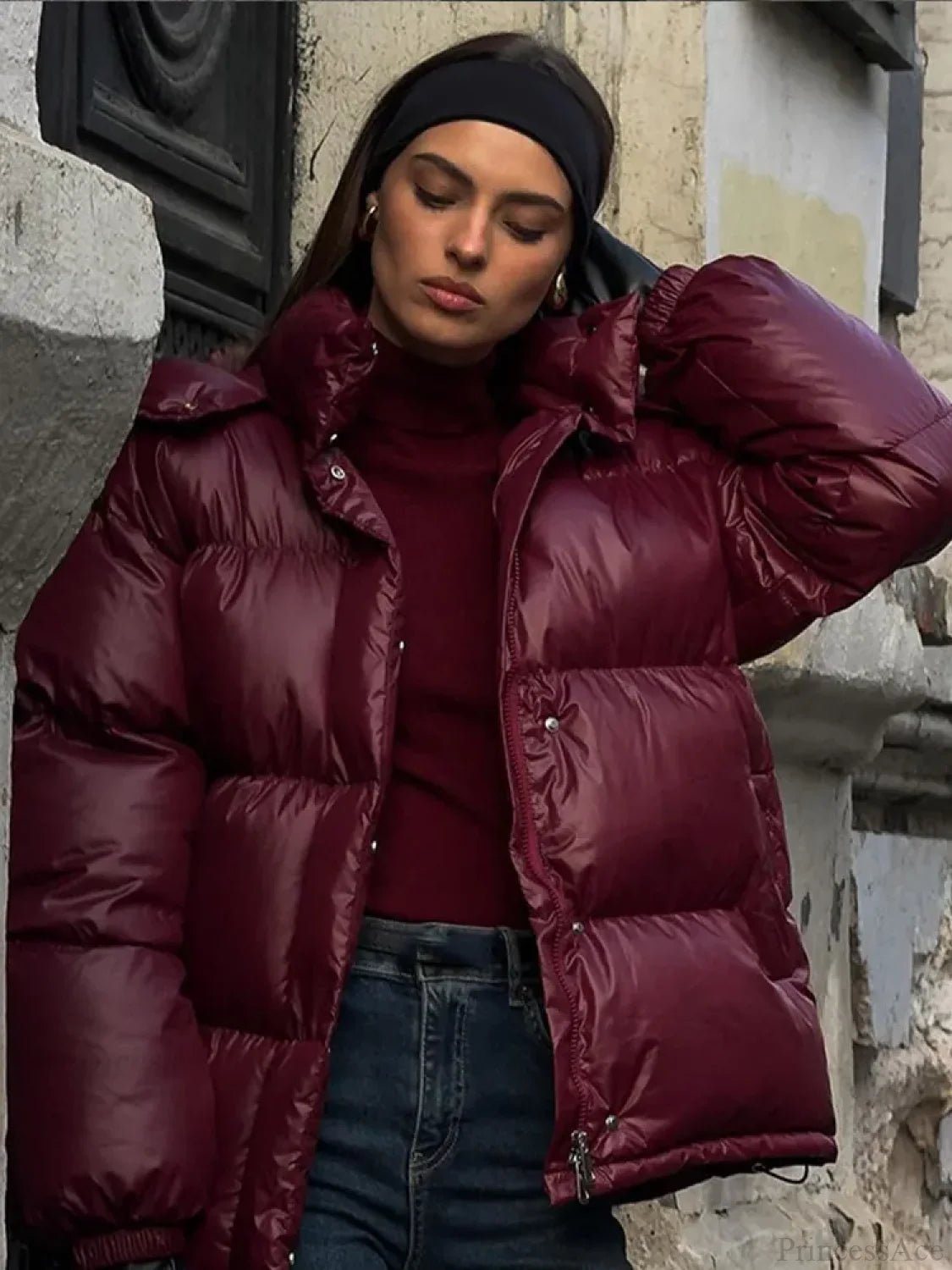 Parka acolchoada com capuz Eliza