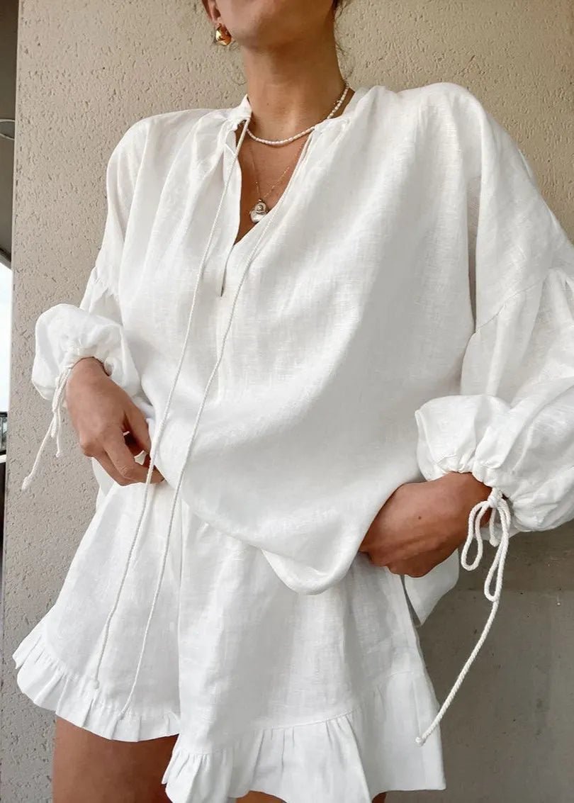 Conjunto de algodón Emilia para estar en casa