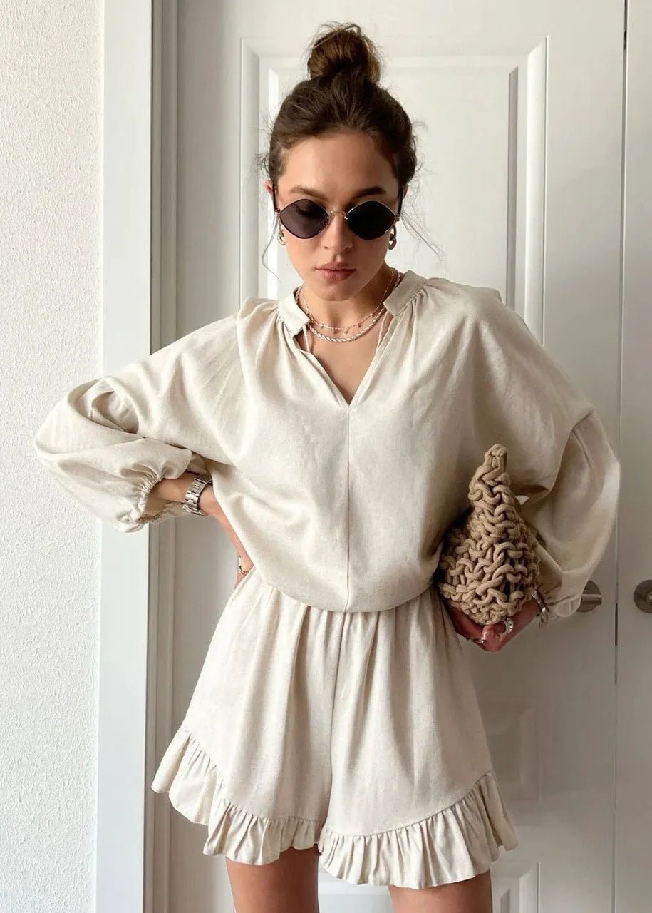Conjunto de algodón Emilia para estar en casa