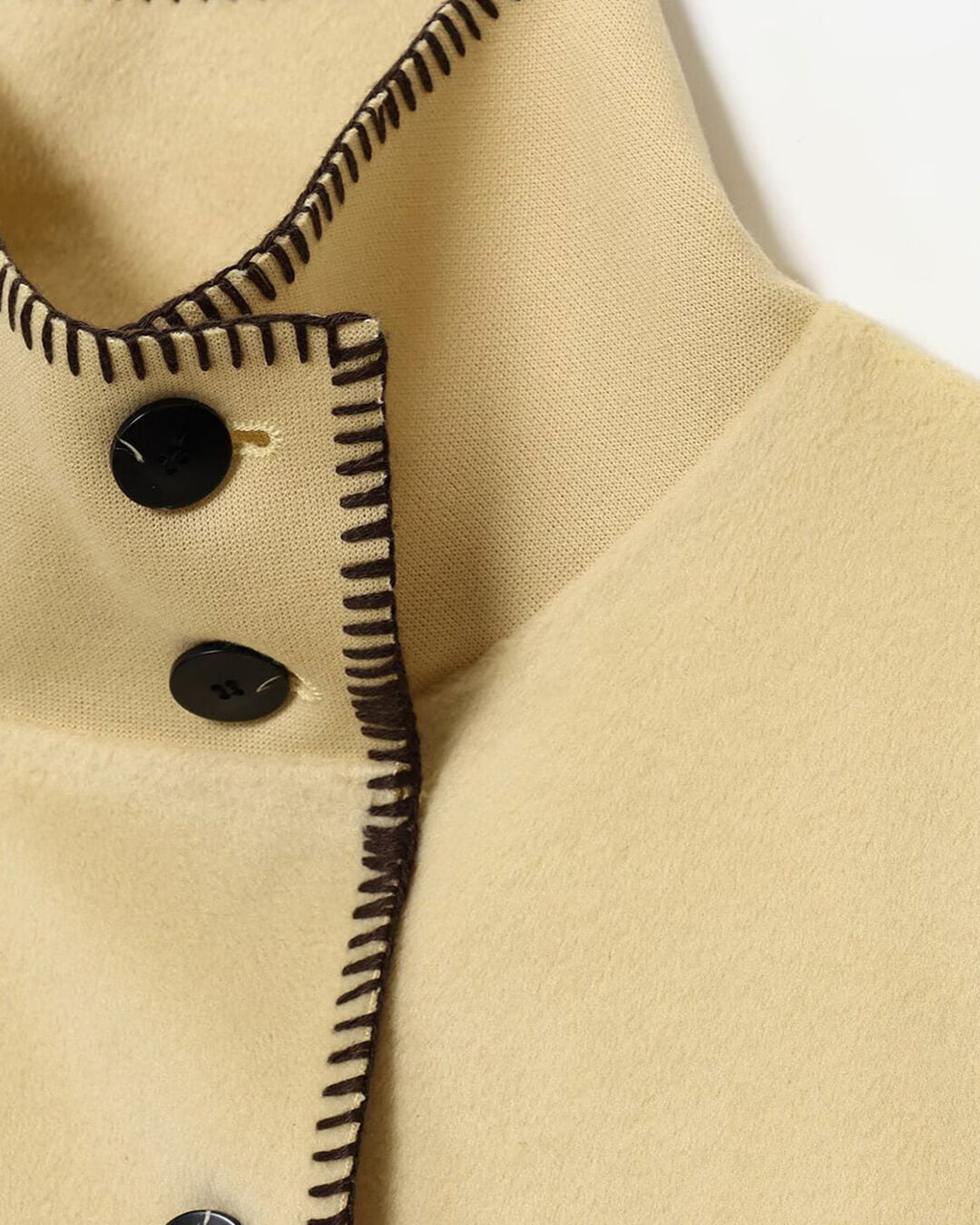 Emily High Neck Button Jacket