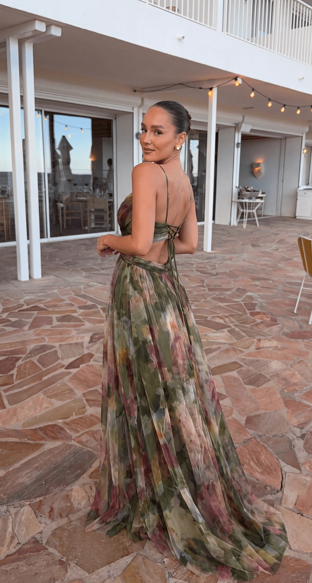 Emma Floral Mesh Maxi Dress