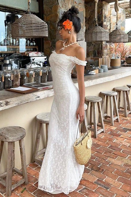 Emma Lace Spaghetti Strap Maxi Dress