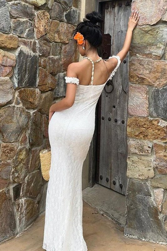 Emma Lace Spaghetti Strap Maxi Dress