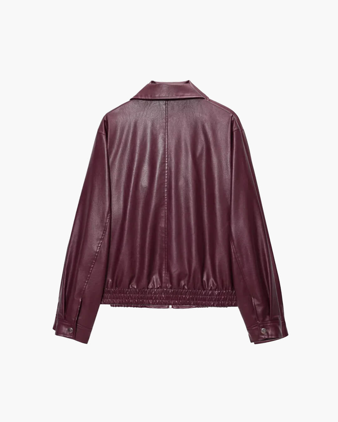 Chaqueta de cuero con cremallera Erika