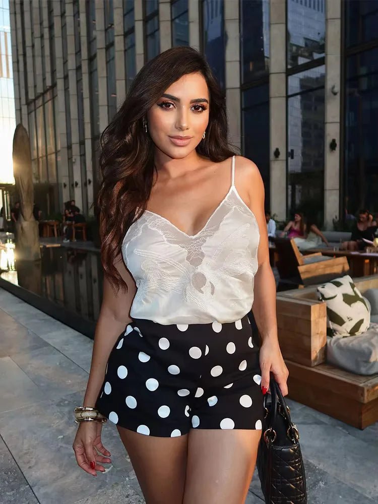 Mini shorts a pois Evangeline