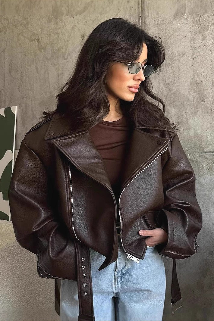 Chaqueta de cuero vegano Evita