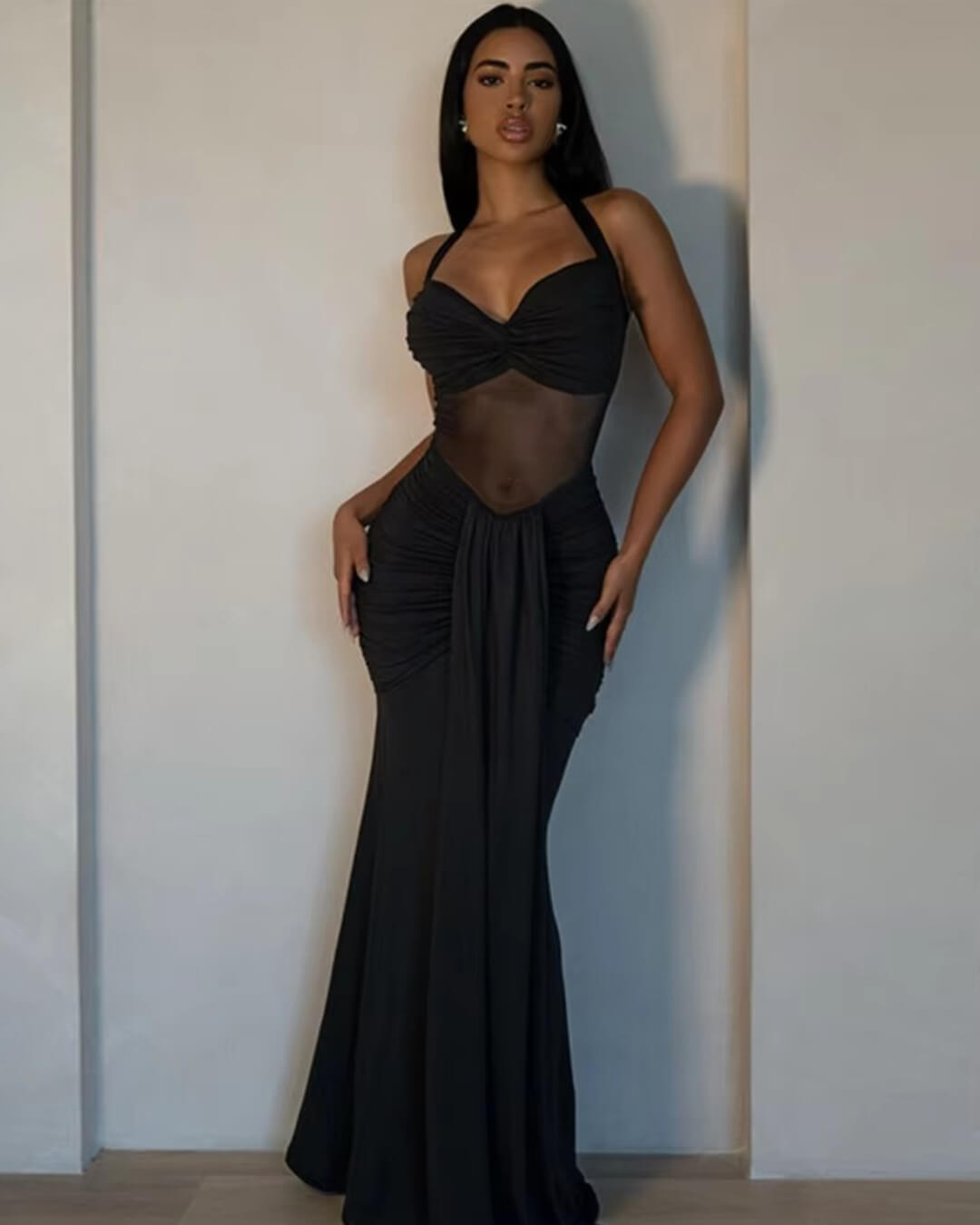 Vestido largo con espalda descubierta Fenella