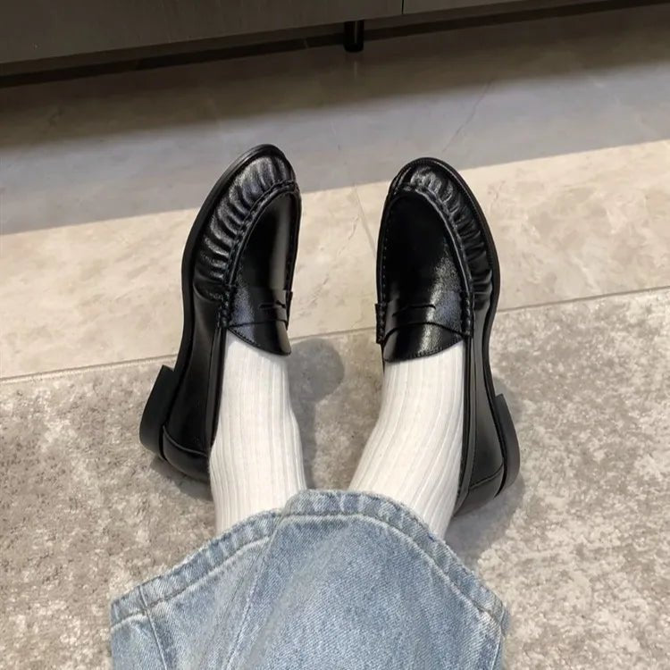 Mocassins de imitação de pele com calcanhar aberto Fiona