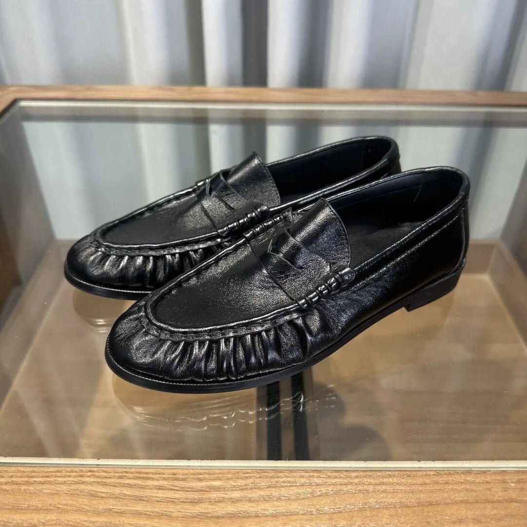 Mocassins de imitação de pele com calcanhar aberto Fiona