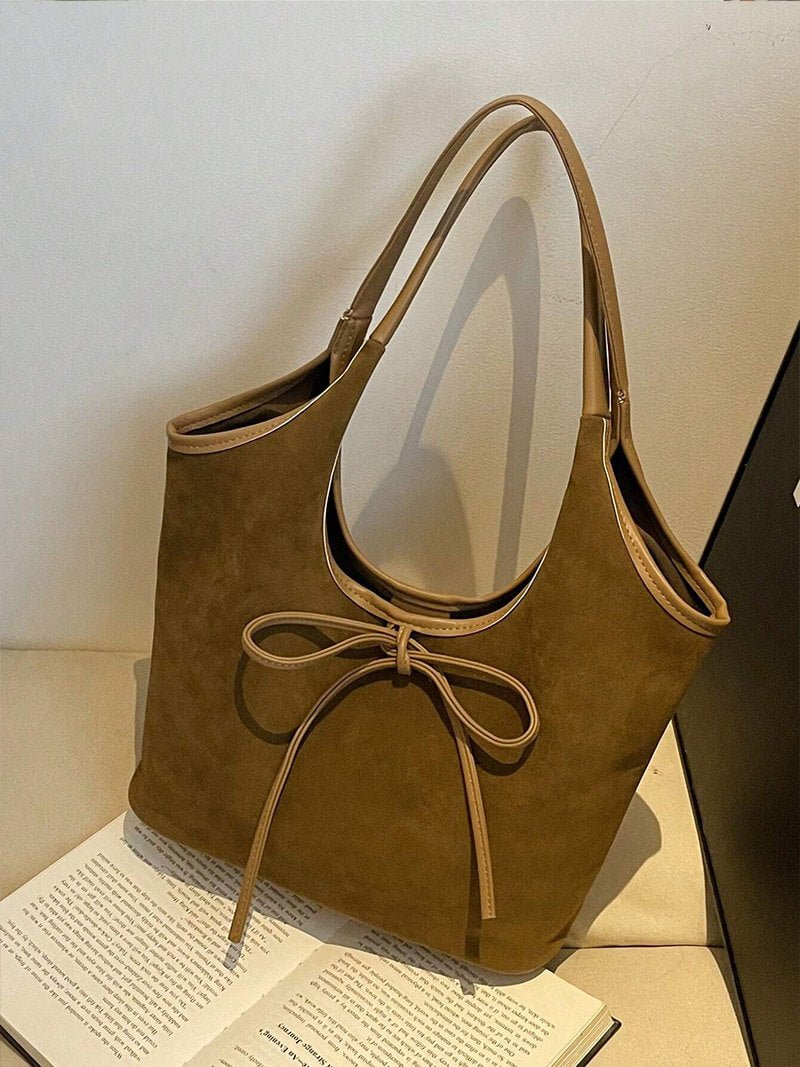 Bolso de ante con lazo Florence