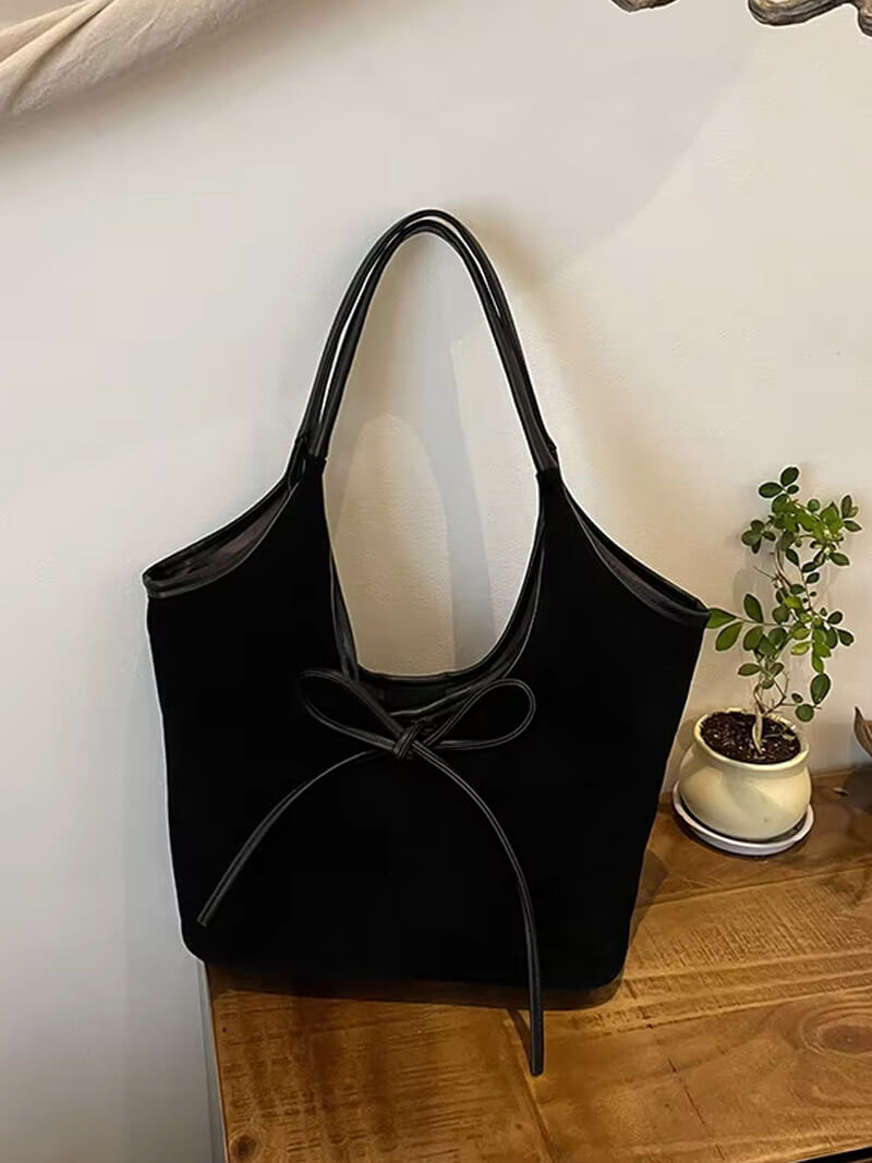 Bolso de ante con lazo Florence