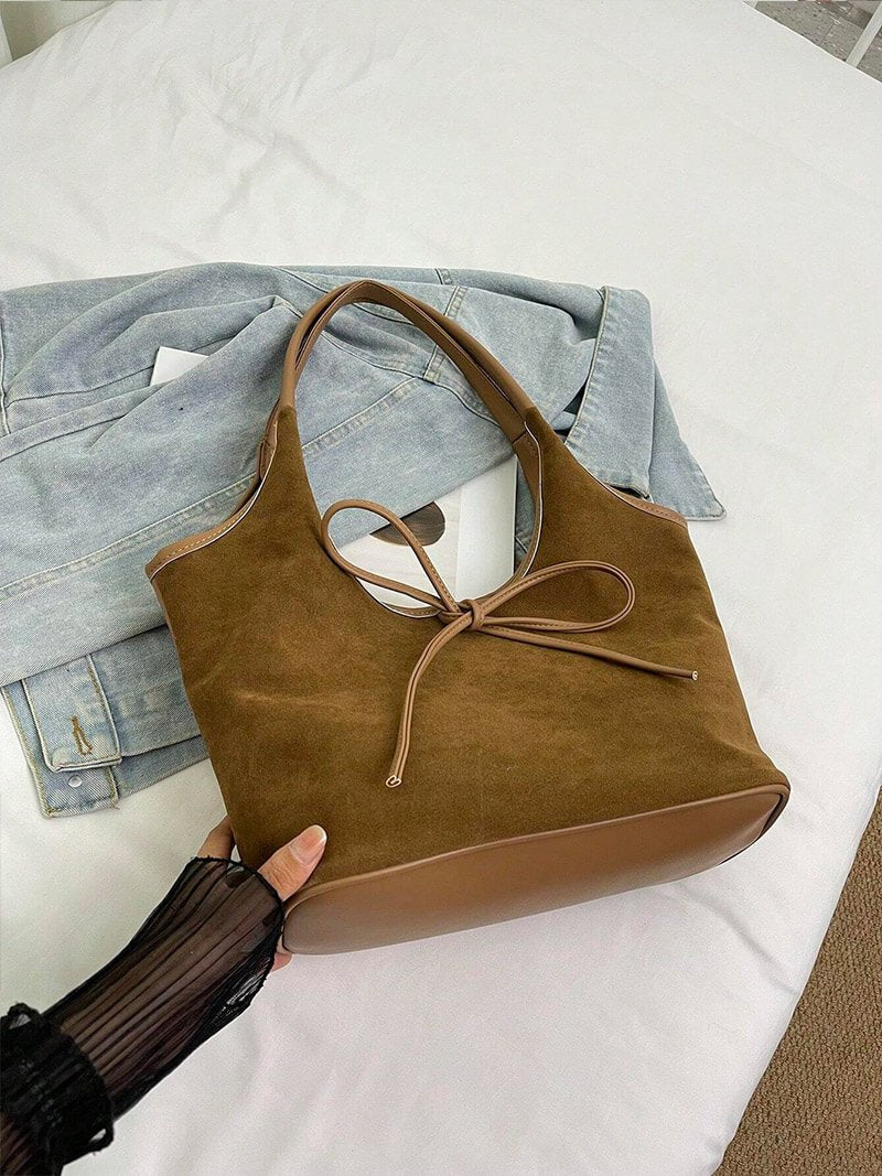 Bolso de ante con lazo Florence