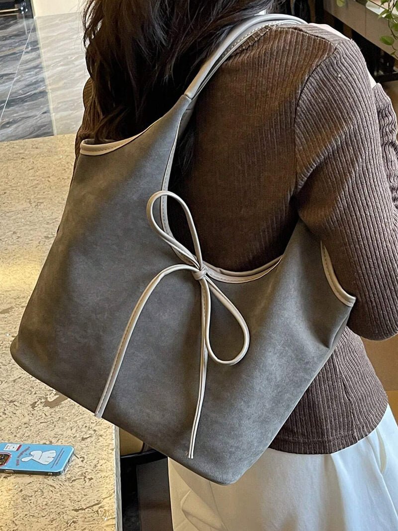 Bolso de ante con lazo Florence