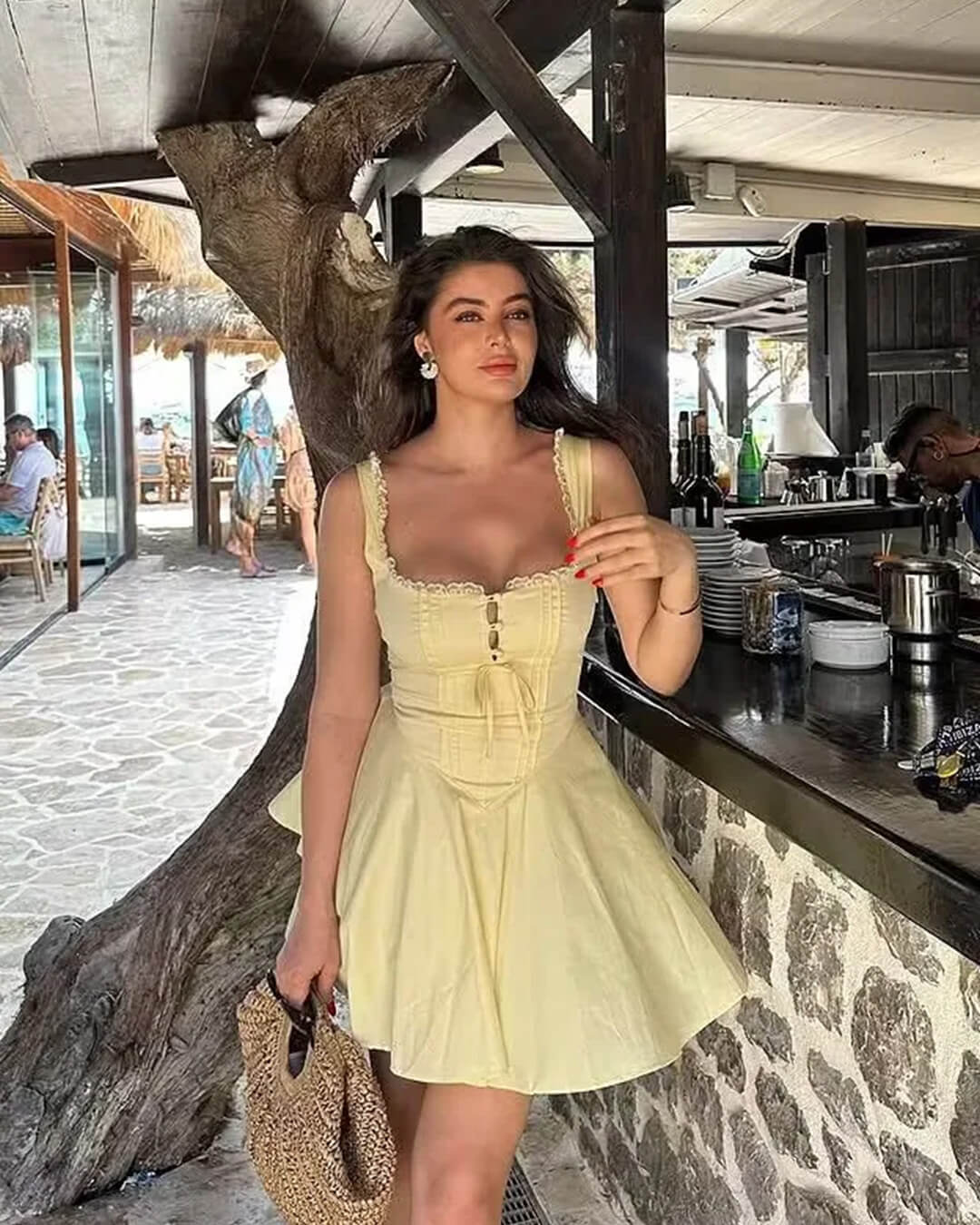 Francine ærmeløs minikjole