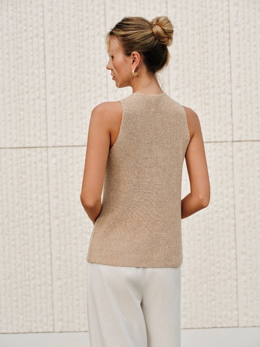 Ginny Halter Cross-Over Tank Top