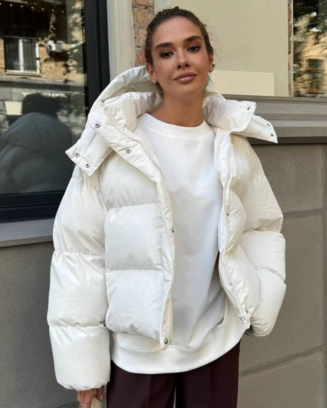Hannah Dynejakke med hætte