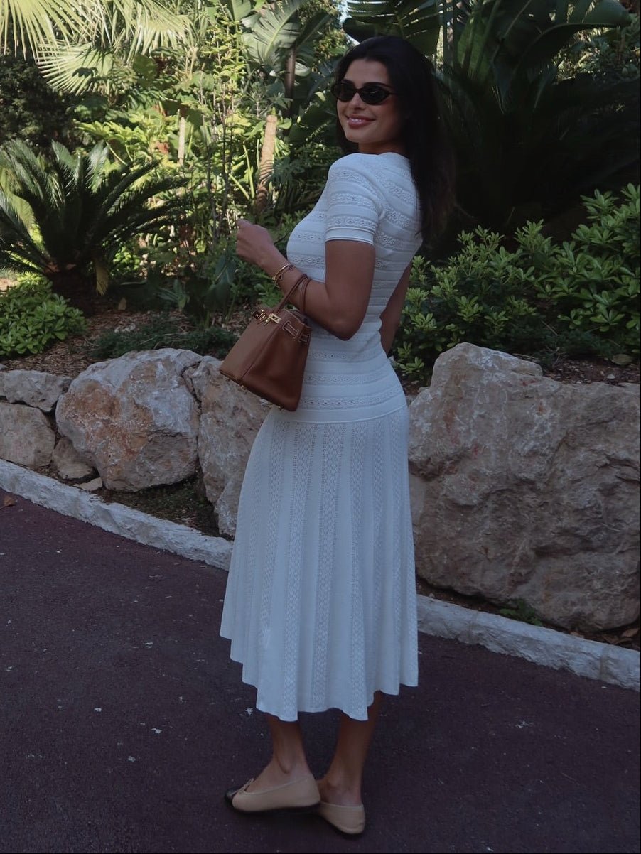 Vestido comprido de malha justa Hannelore