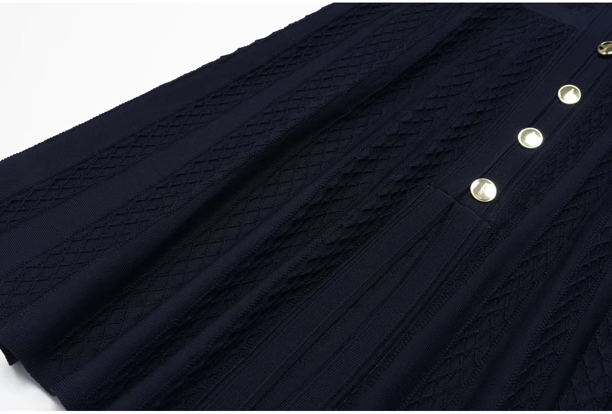 Vestido comprido de malha justa Hannelore