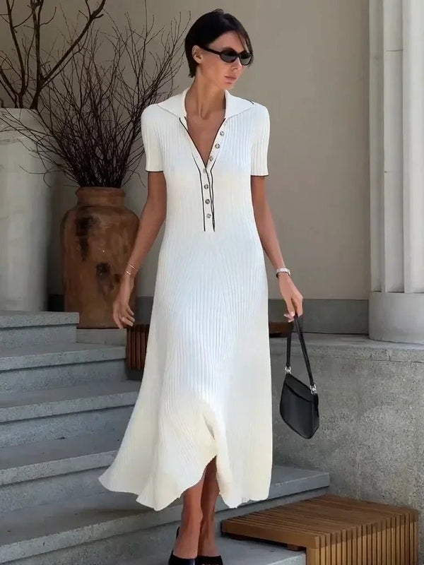 Vestido midi de malha Harriet