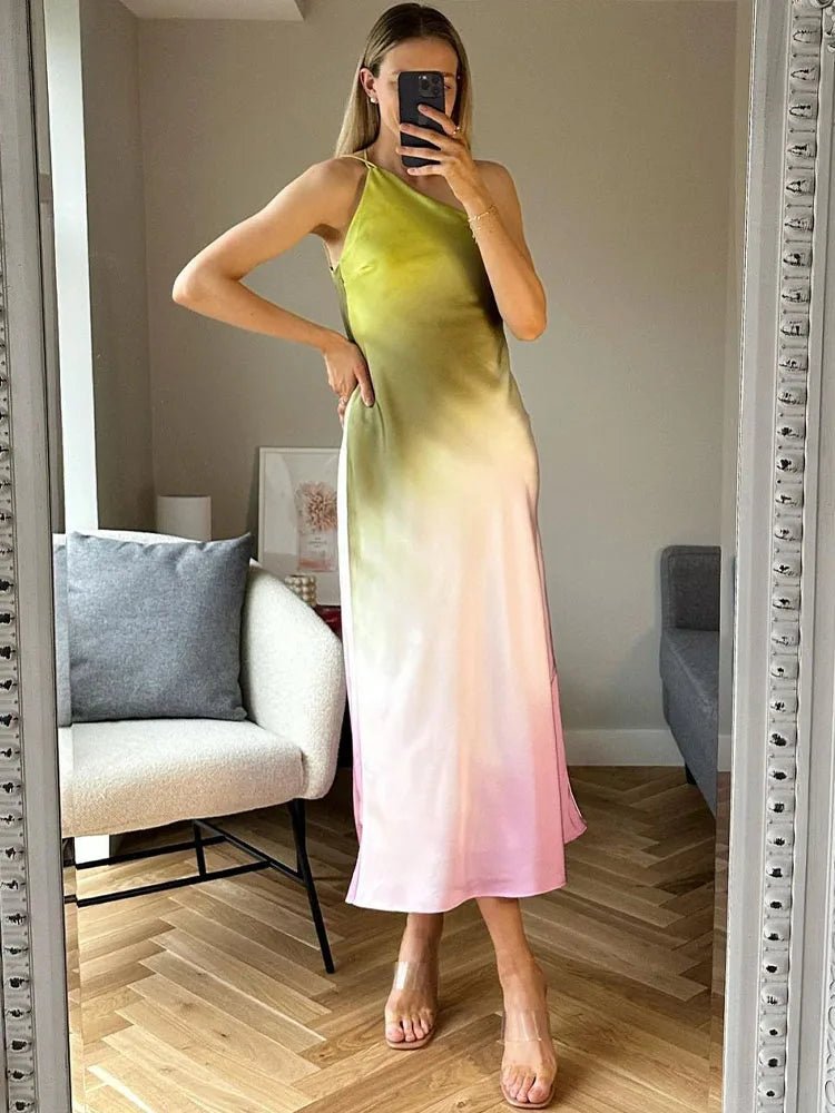 Helena asymmetrisches Off-Shoulder-Kleid