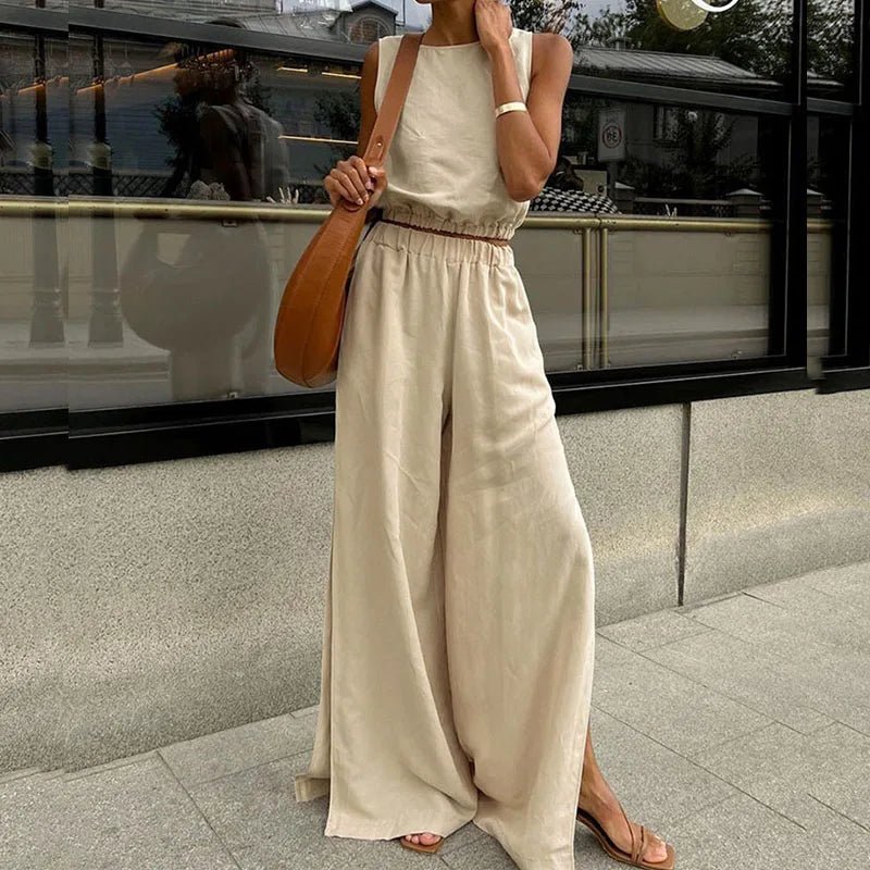 Hilde Cotton Linen Two-Piece Set
