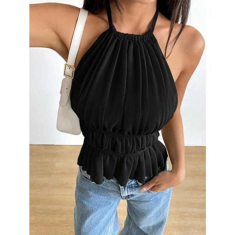 Top halter fruncido Ines