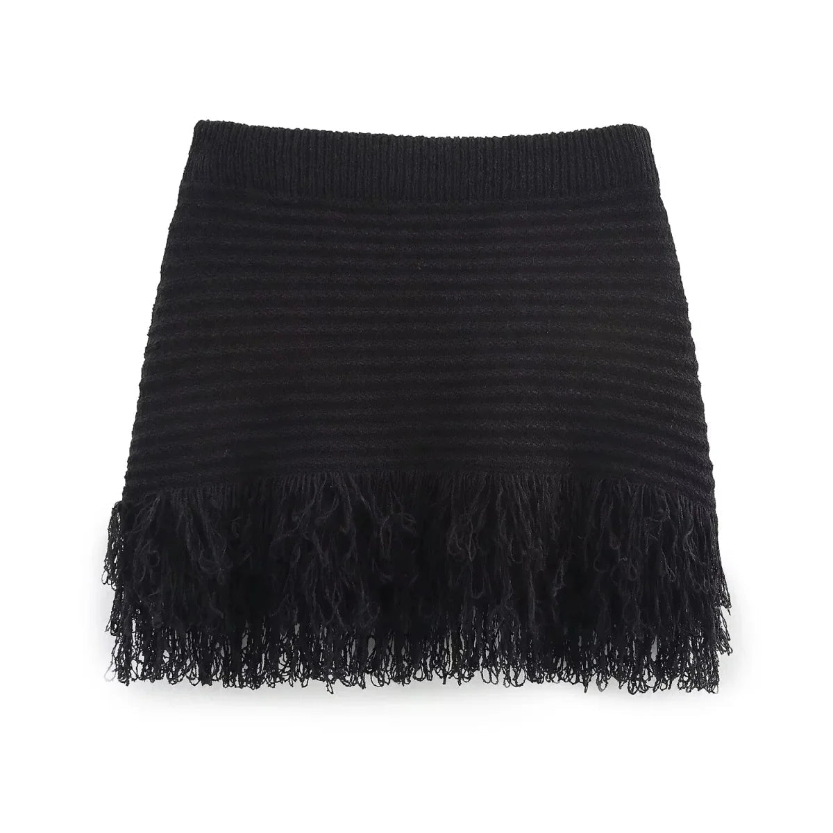 Ioanna Knit Tassel Skirt Set