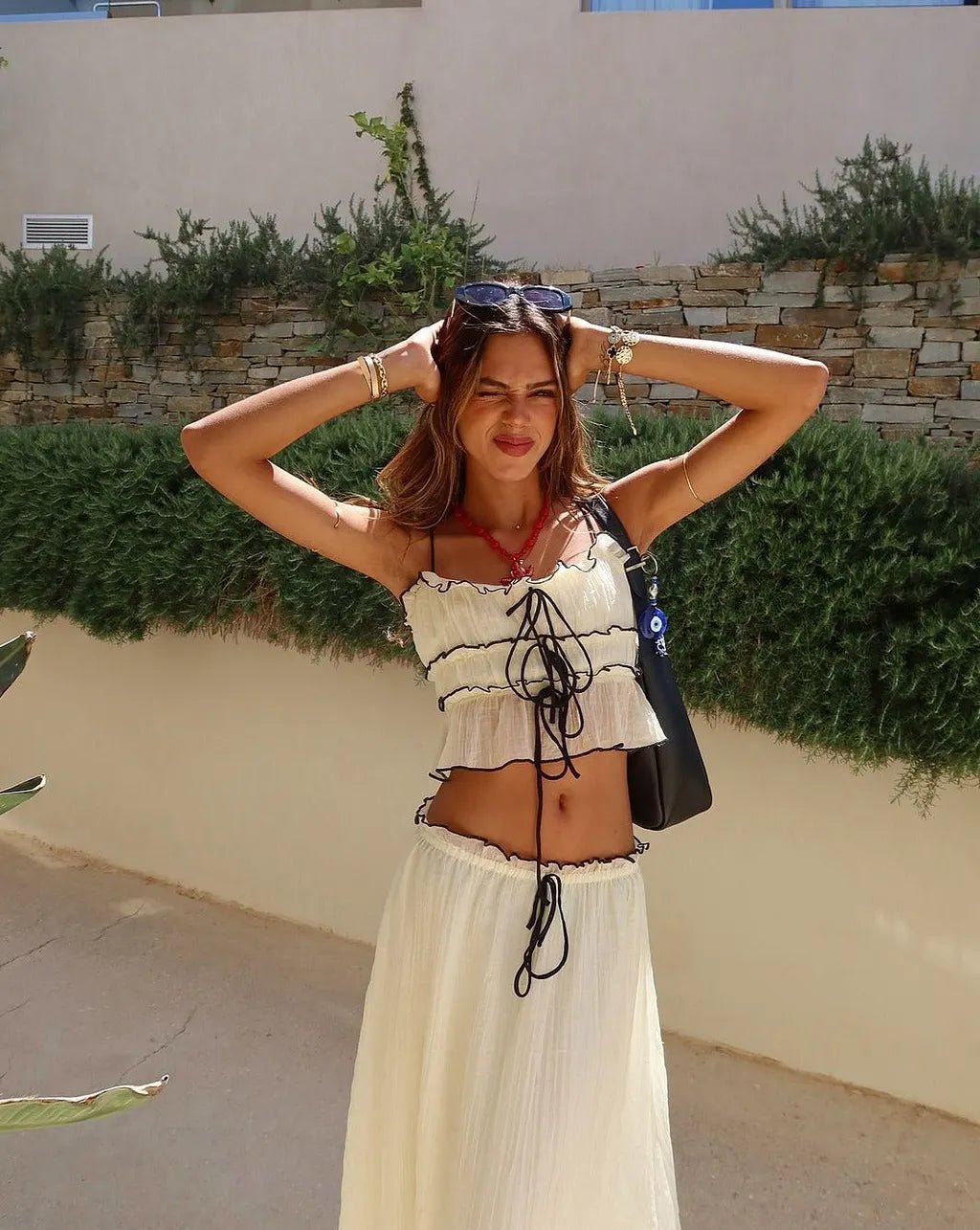 Isabel charmante rok- en topset