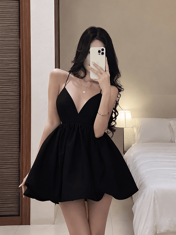 Isabella V Neck Layered Mini Dress