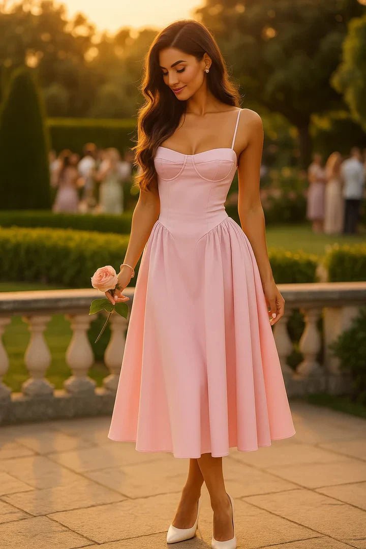 Vestido midi Isabelle para invitadas de boda