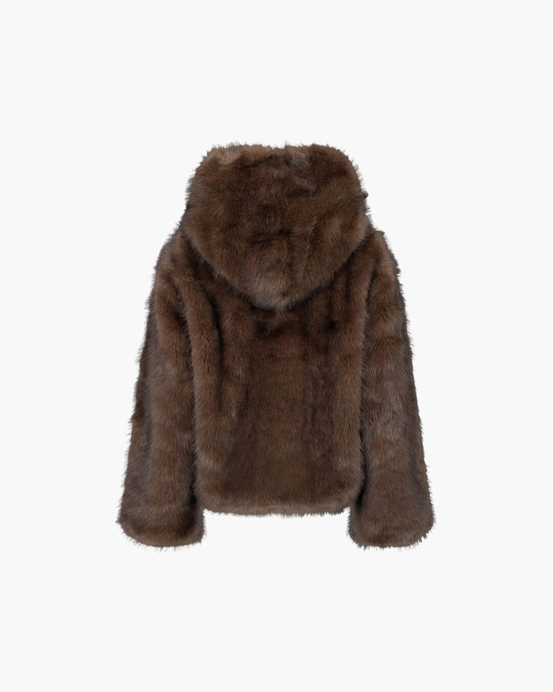 Ivy Faux Fur Hooded Short Coat