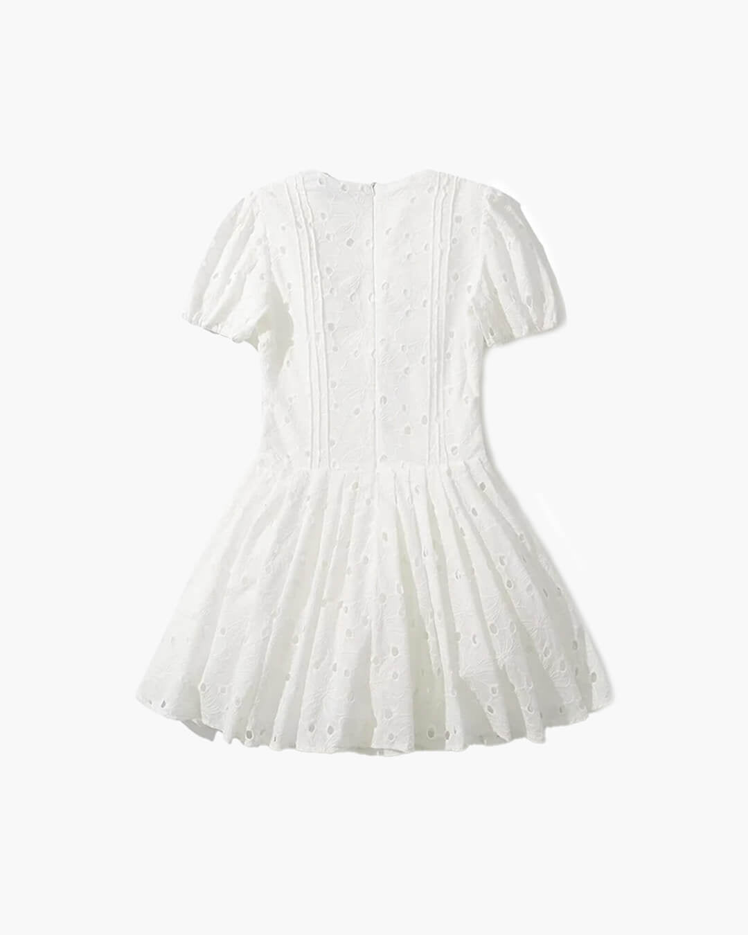 Jane Minikleid mit Puffärmeln und Stickerei