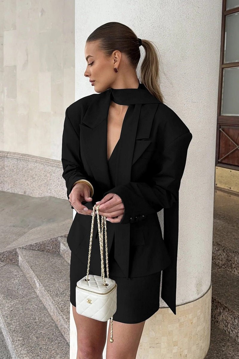 Janna Blazer mit einem Knopf und Schalkragen