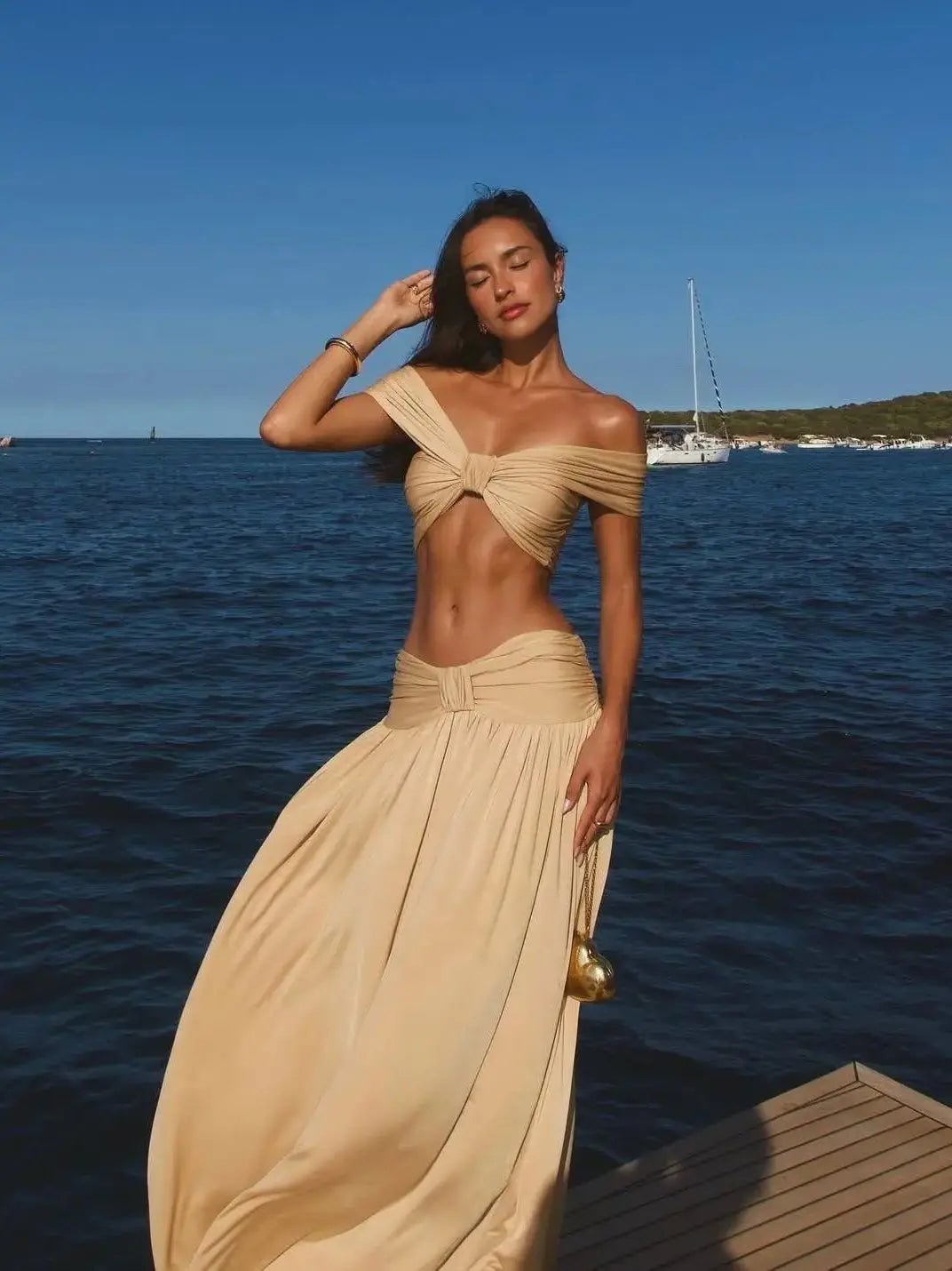 Jannekes halterneck-set med strandklänning