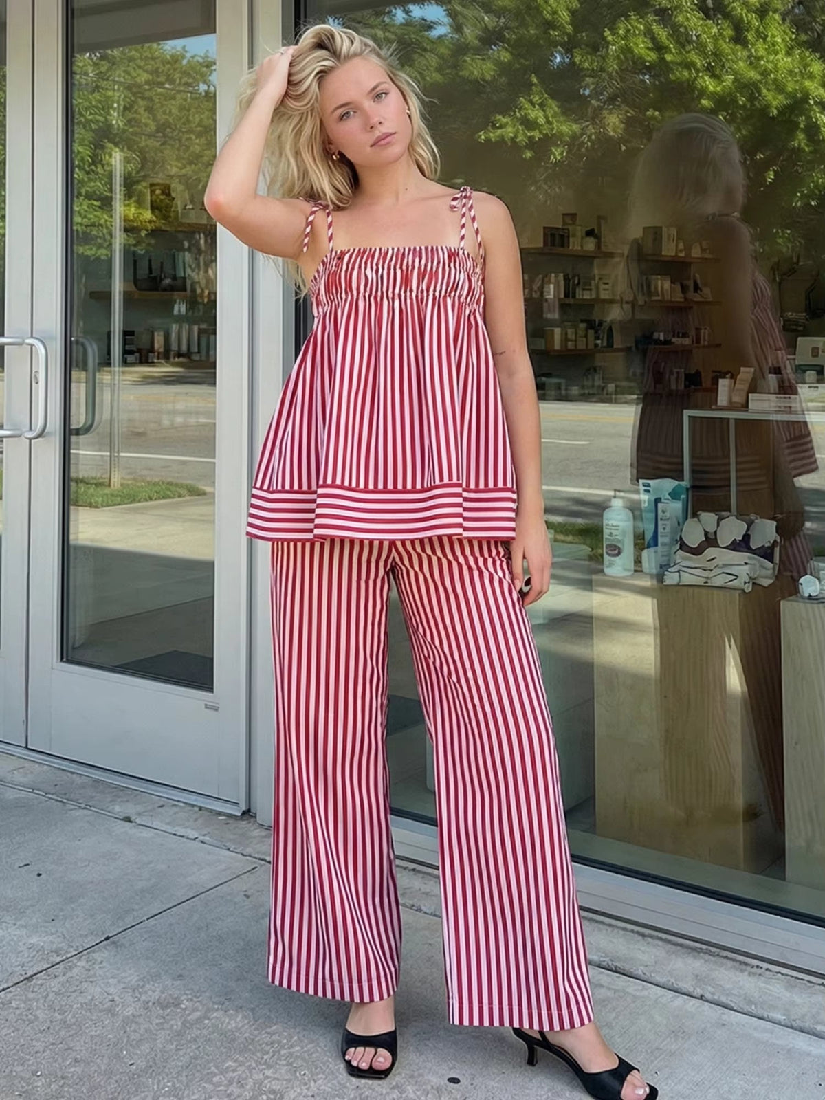 Ensemble de pyjama rayé Jasmin
