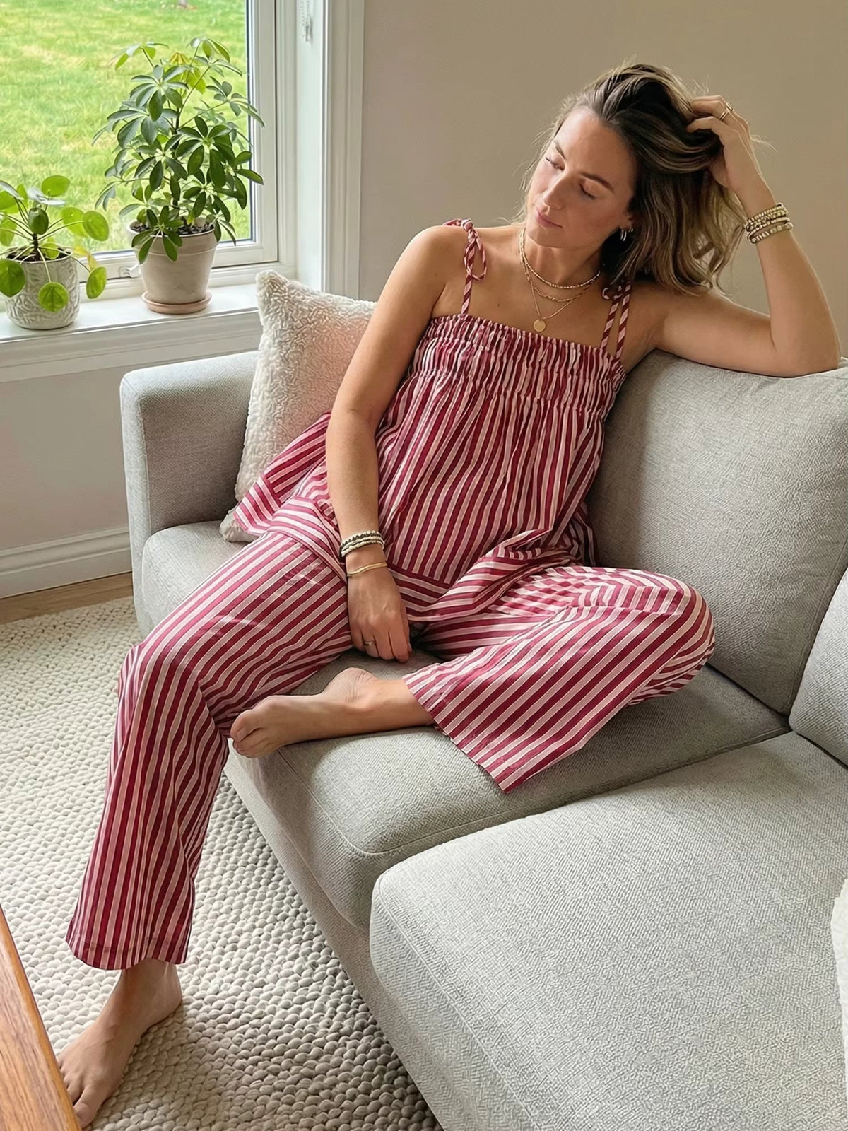 Ensemble de pyjama rayé Jasmin