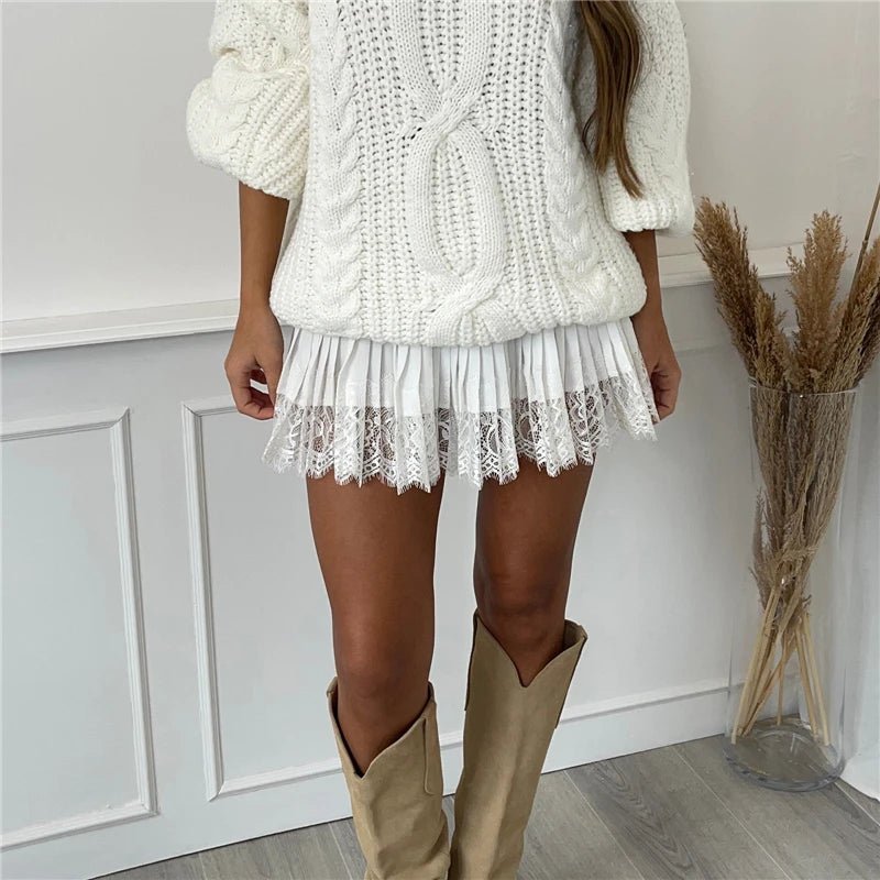 Jennifer Lace Mini Skirt