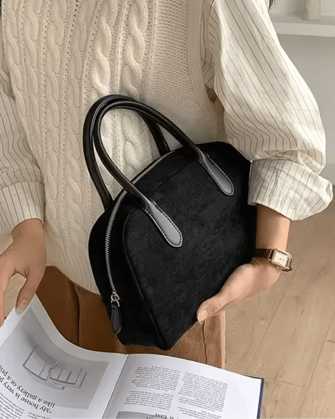 Jenny mini-taske i ruskind