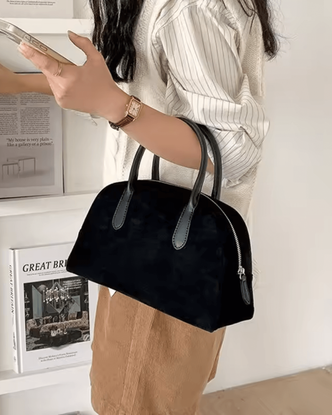 Jenny mini-taske i ruskind