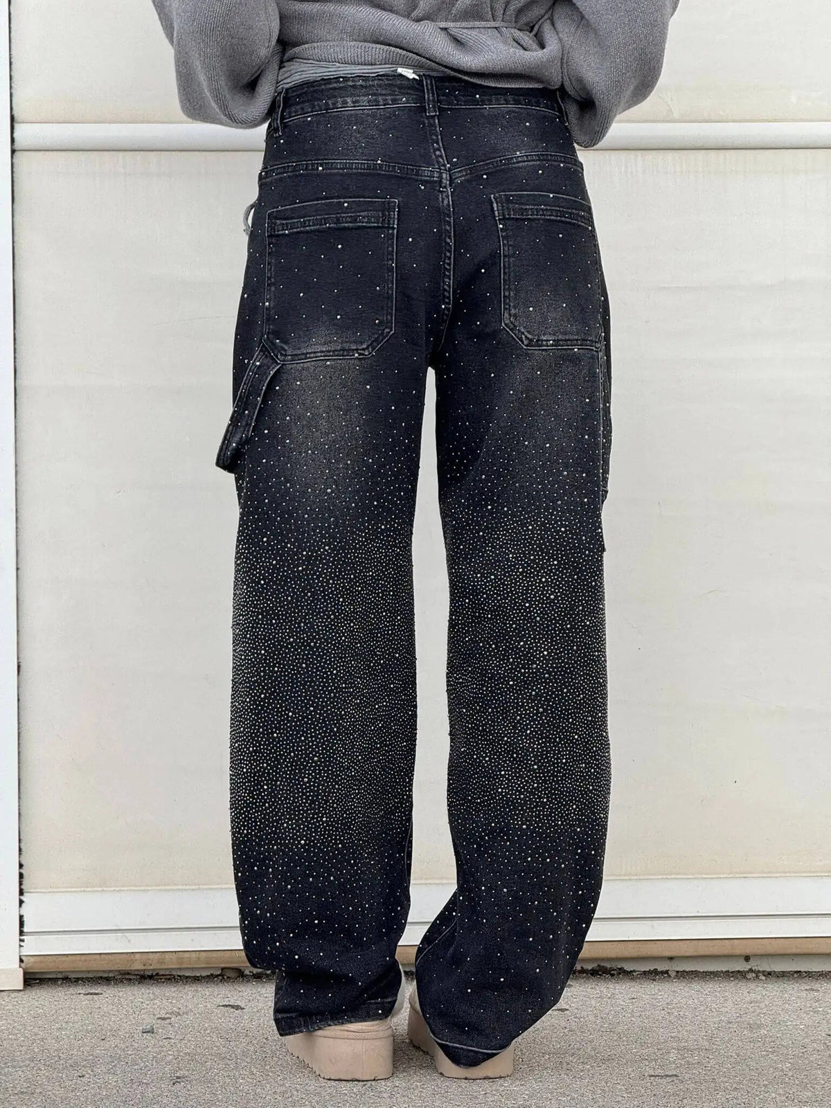 Pantalones vaqueros cargo holgados con brillo Jeremy