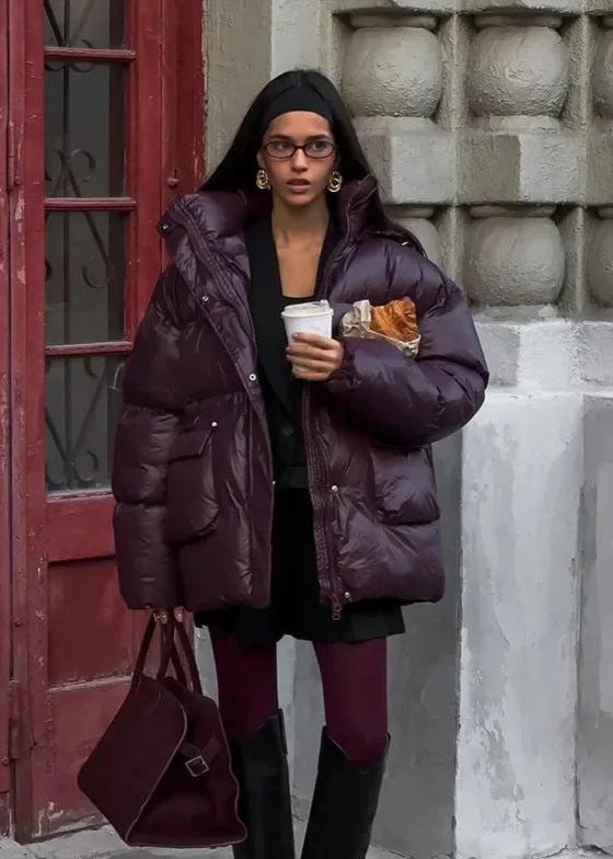 Jillian Glossy Puffer Jacket