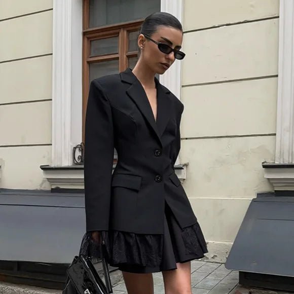 Blazer Joanna con dettagli in pizzo