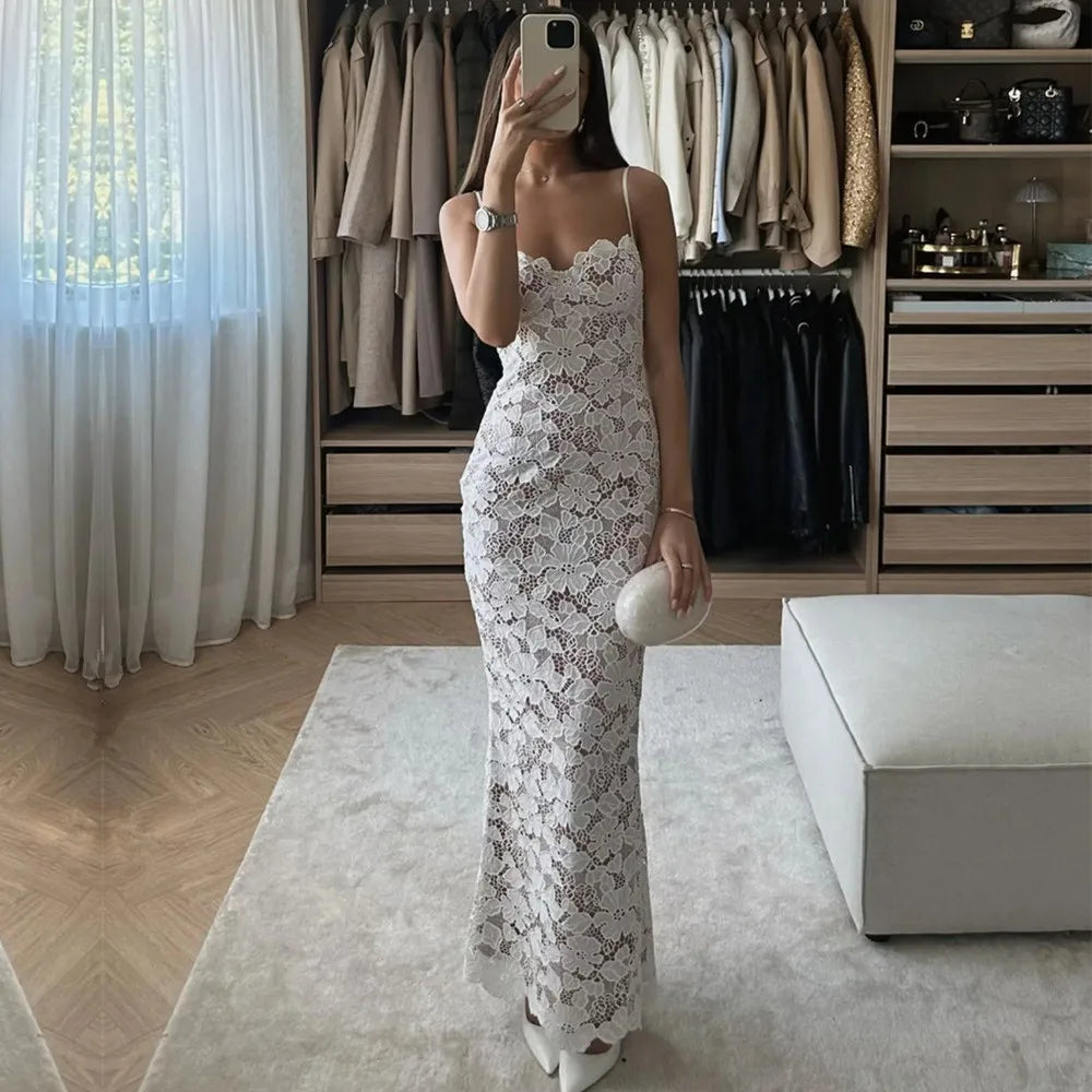 Abito sottoveste in pizzo Joanna