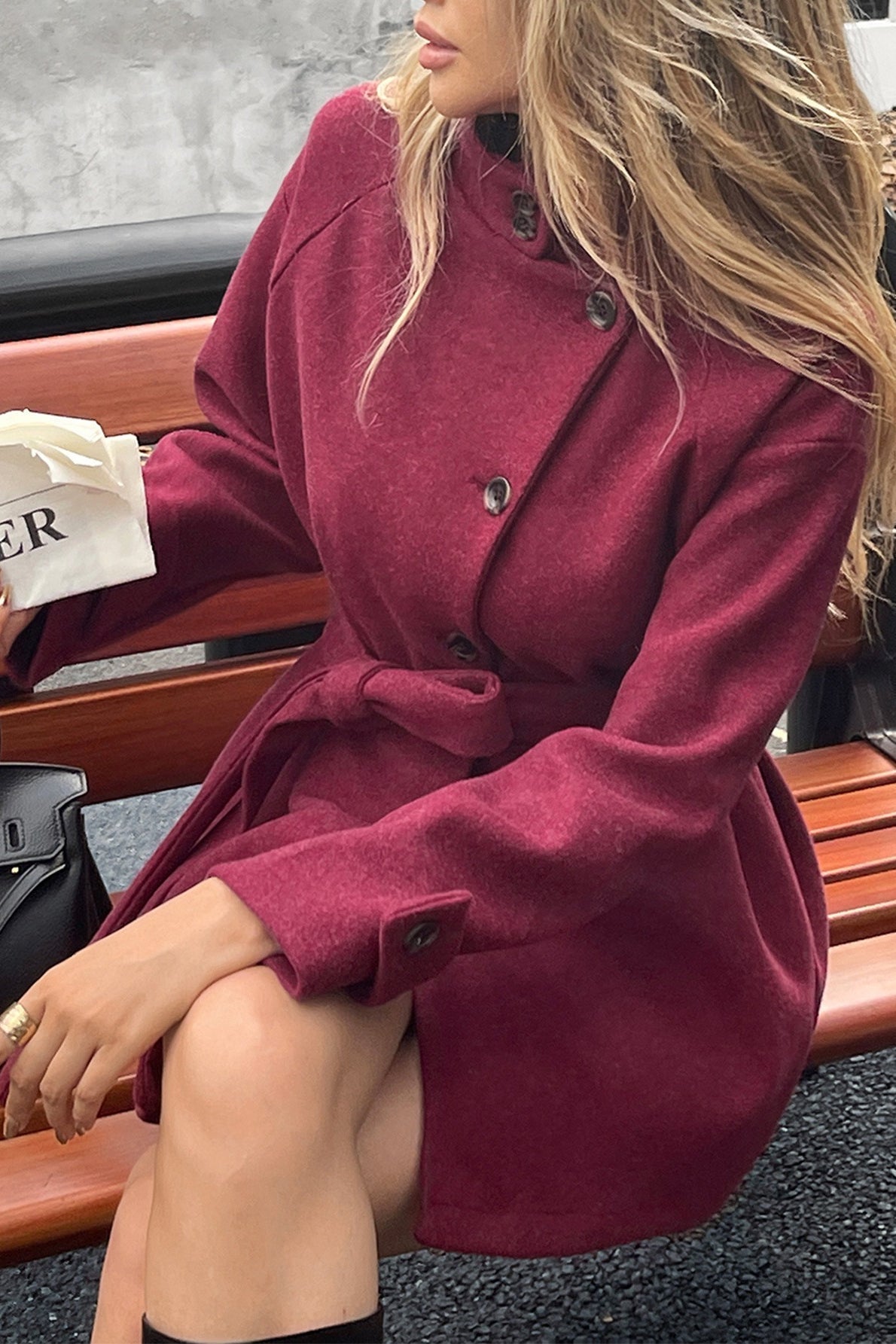 Jolina Mantel mit Gürtel