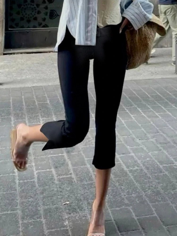 Juliette zwarte capribroek