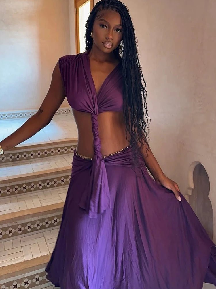 Καλοκαιρινό φόρεμα Kate με patchwork και ακάλυπτη πλάτη