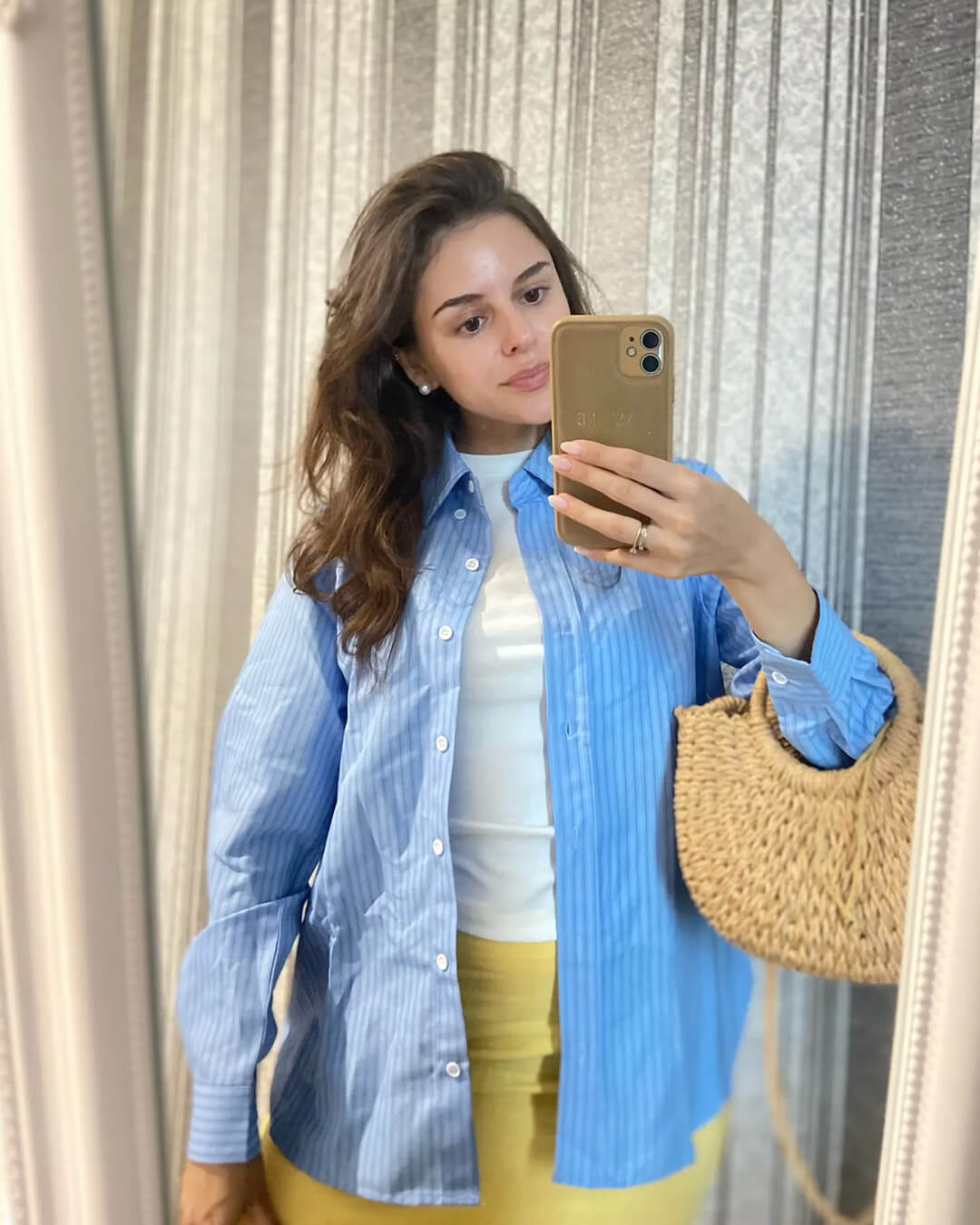 Camisas a rayas Kathy con mangas murciélago