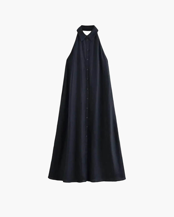 Kaya Halter Neck Elegant Maxi Dress