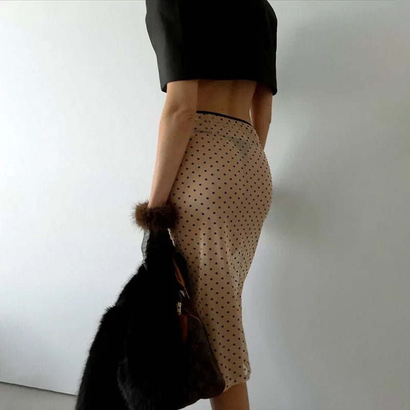 Leah High-Waist Mesh Skirt