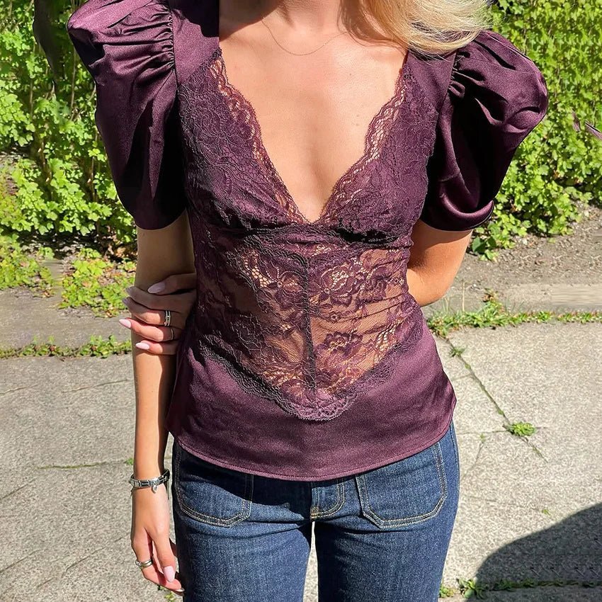 Lilys spetsöverdel med djup urringning